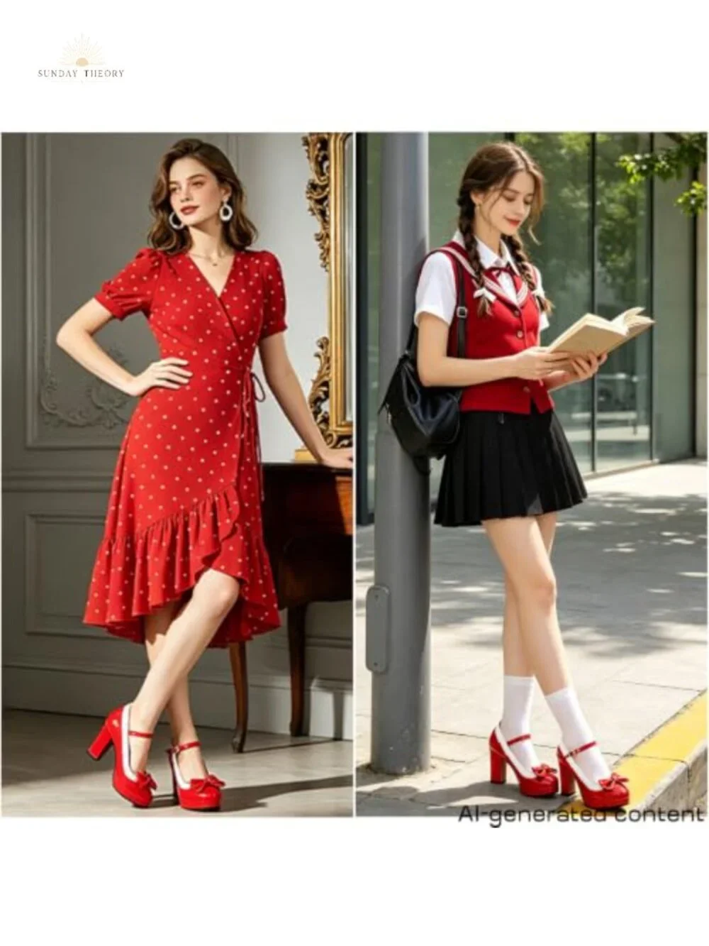 Lolita Bow Platform High Heel Women Rockabilly Mary Jane